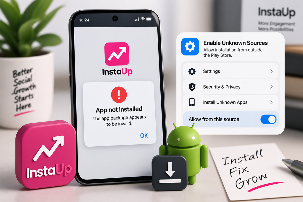 InstaUp APK Not Installing? Try These Fixes