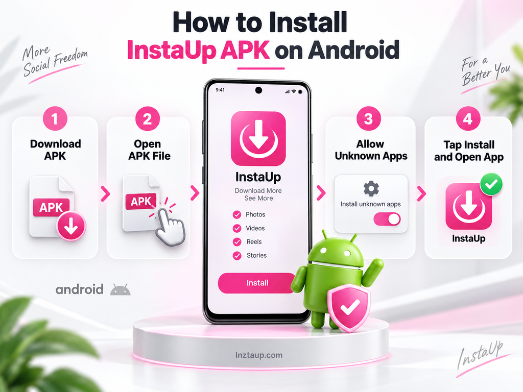 How to Install InstaUp APK on Android (Step-by-Step Guide 2026) 2 How to Install InstaUp APK on Android