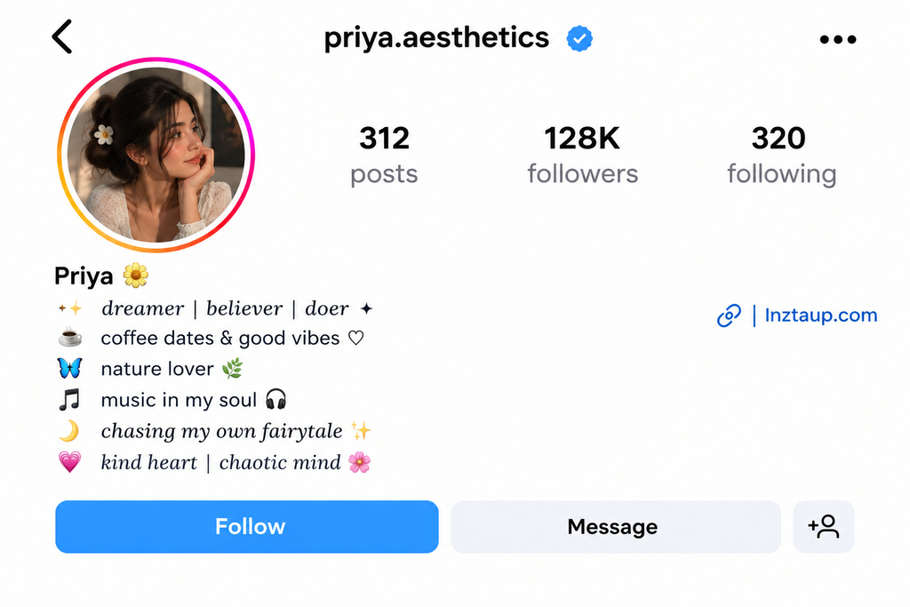 Aesthetic Insta Bio For Girls