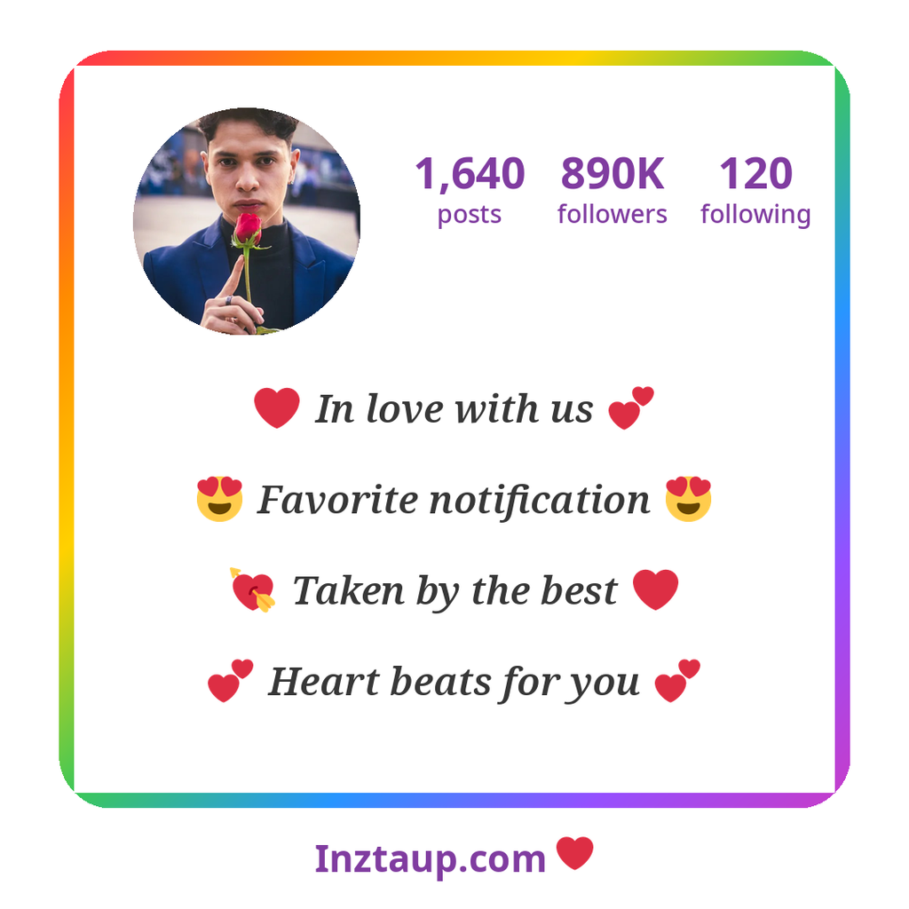 1000+ Best Instagram Bio For Boys 2026: Attitude, Stylish, Love & VIP Trending Bios 15 Love Instagram Bio For Boys