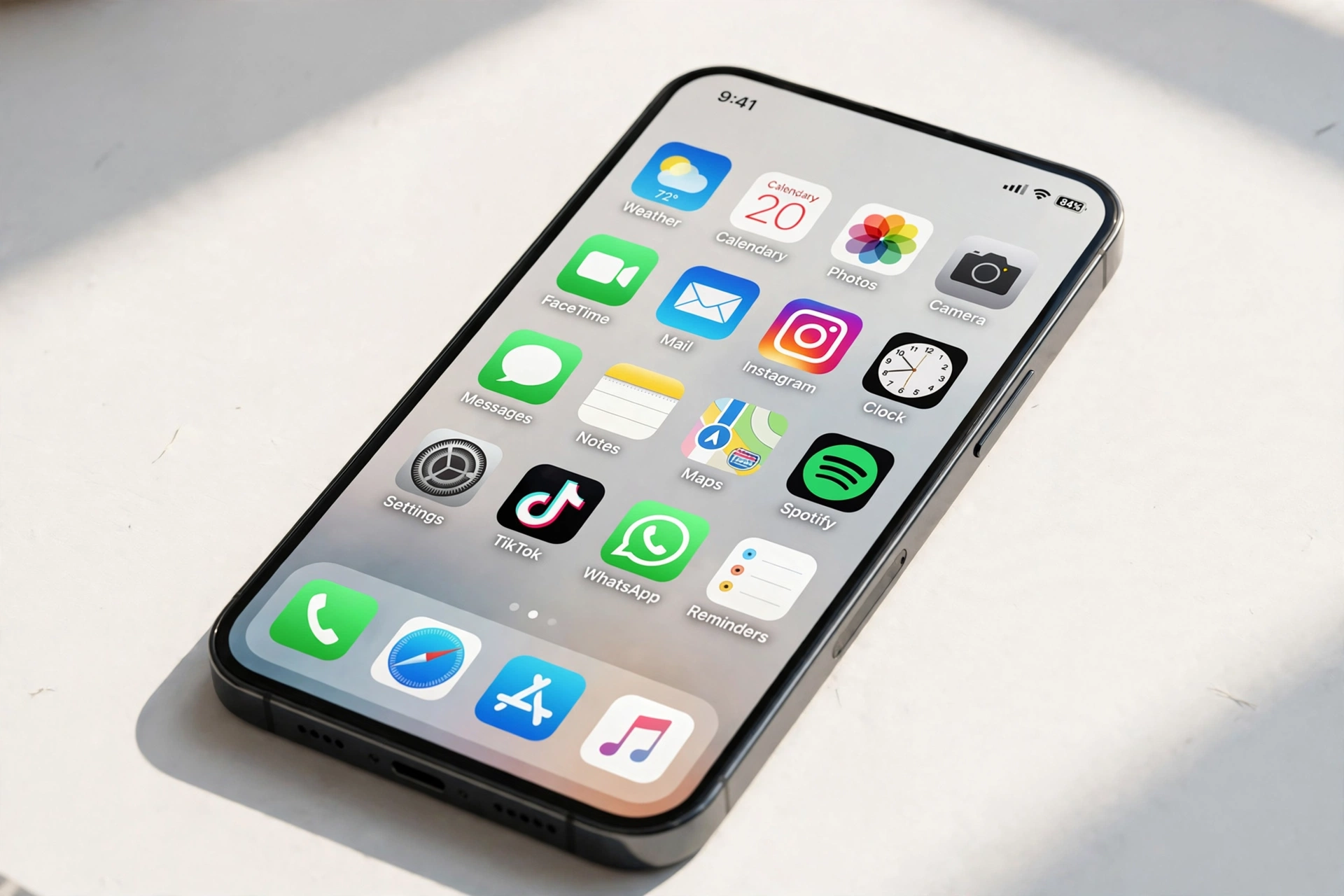 Instagram Logo: Meaning, History, PNG Download and Colors (2026 Guide) 4 Smartphone home screen showing the Instagram app icon with its gradient camera logo among other apps