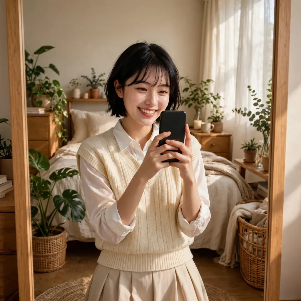 Insta DP for Girls 2026 | Cute, Attitude, Hidden Face & Aesthetic DPs 84 Mirror Selfie Instagram DP for Girls