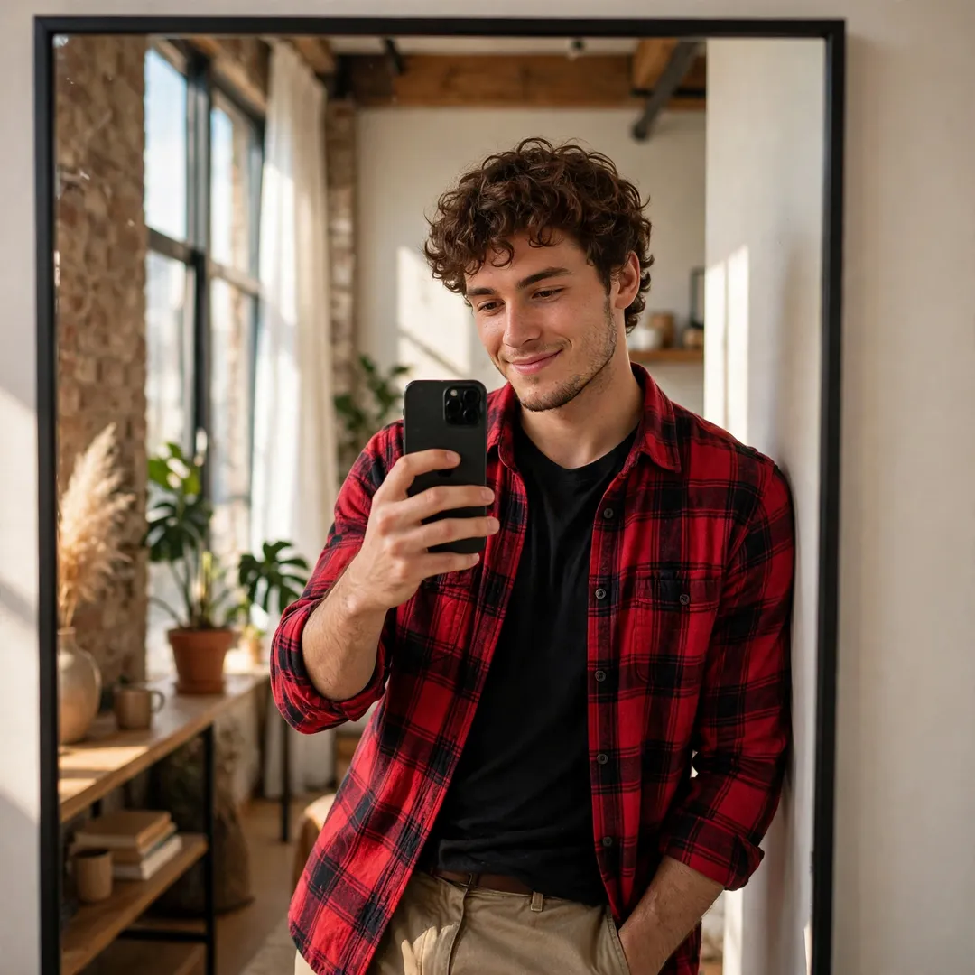 Insta DP for Boys 2026 | Attitude, Stylish & HD DPs 130 Mirror Selfie Insta DP for Boys
