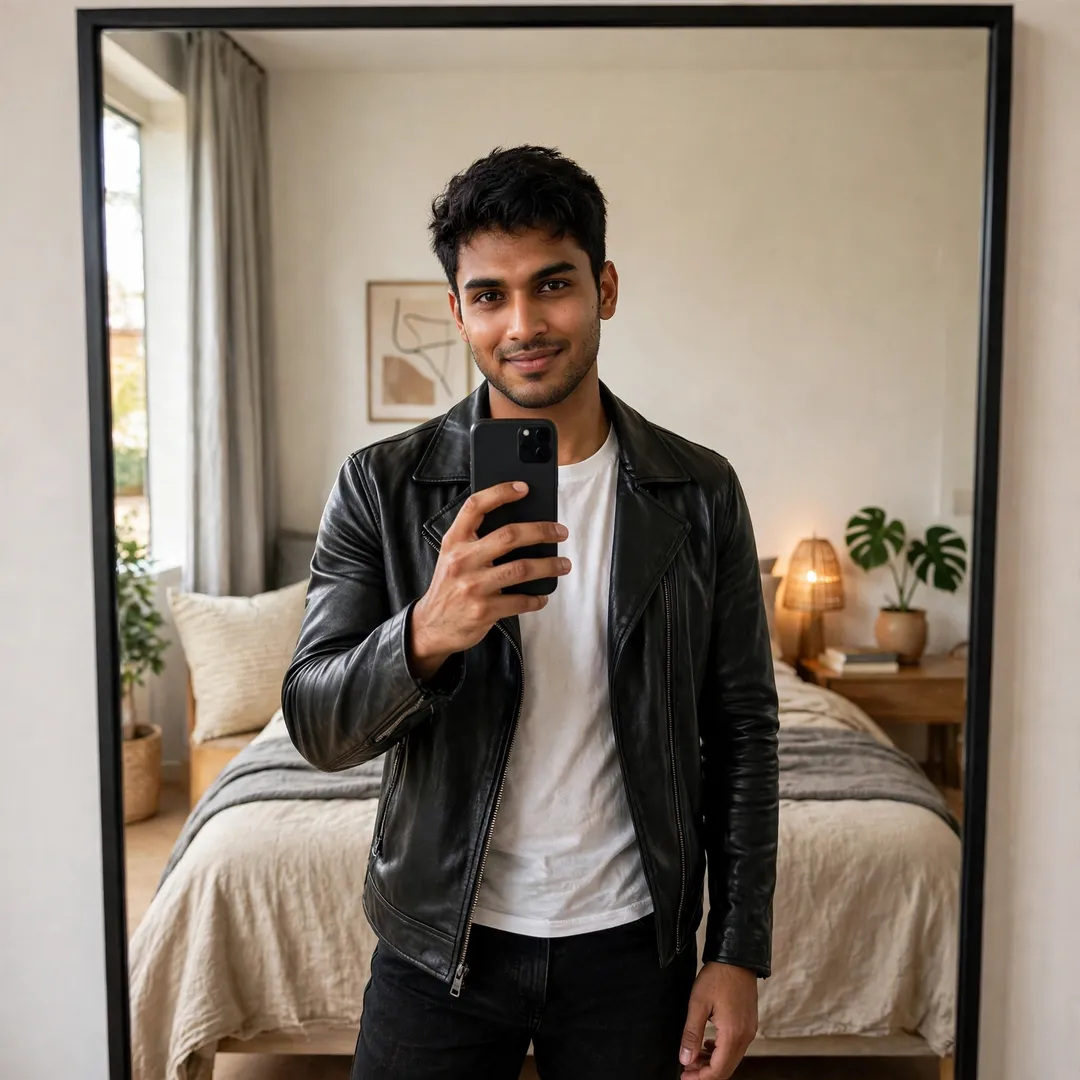 Insta DP for Boys 2026 | Attitude, Stylish & HD DPs 136 Mirror Selfie Insta DP for Boys