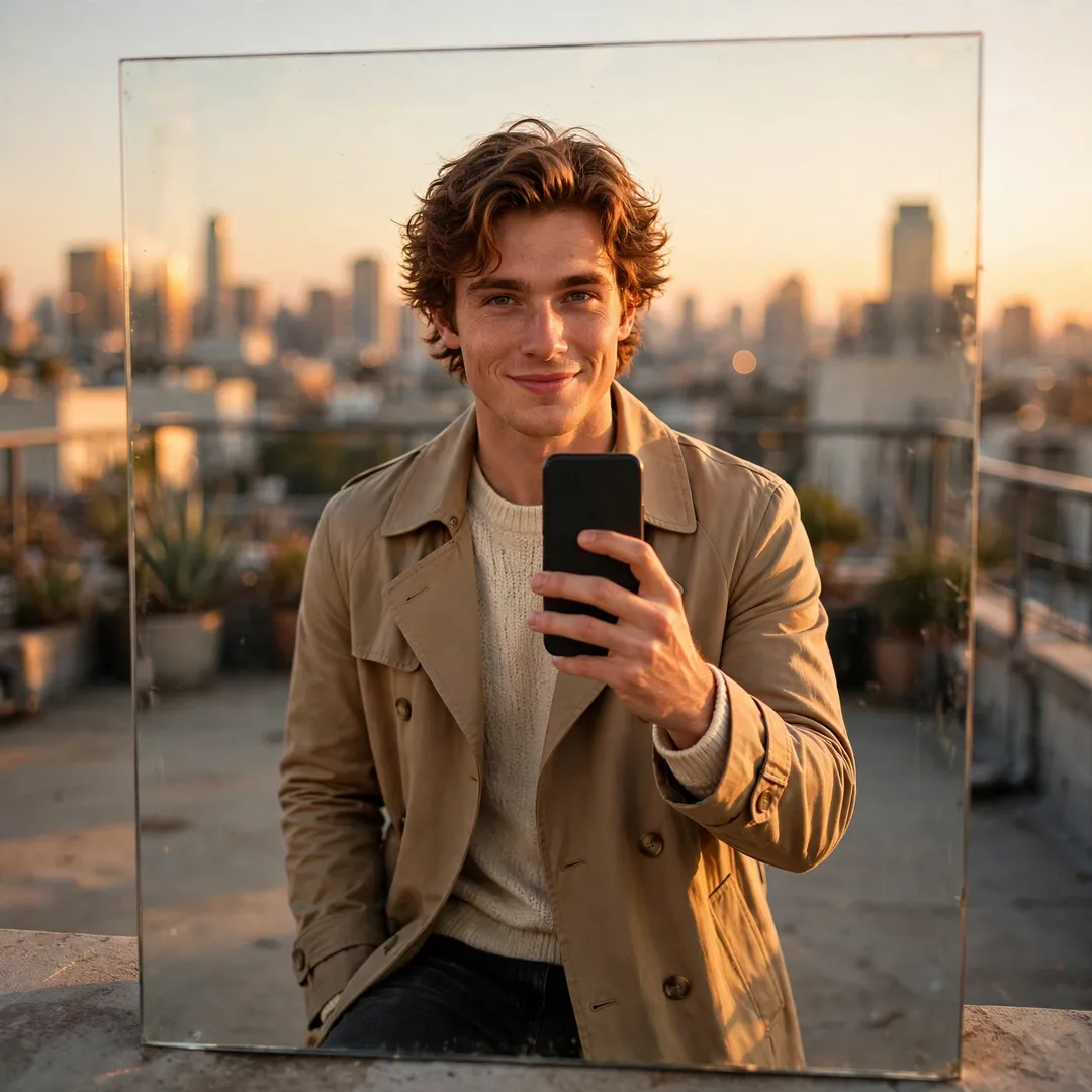 Insta DP for Boys 2026 | Attitude, Stylish & HD DPs 140 Mirror Selfie Insta DP for Boys