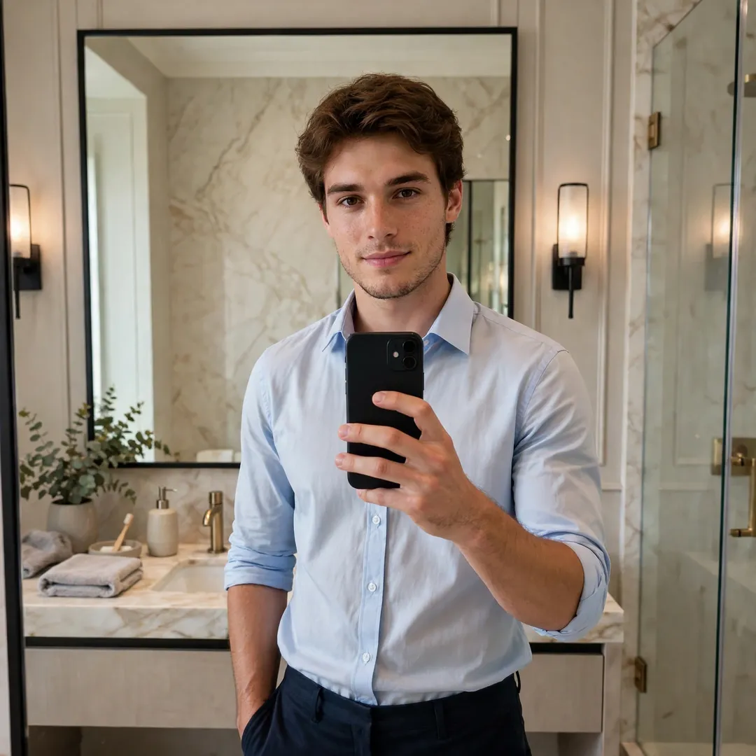 Insta DP for Boys 2026 | Attitude, Stylish & HD DPs 143 Mirror Selfie Insta DP for Boys