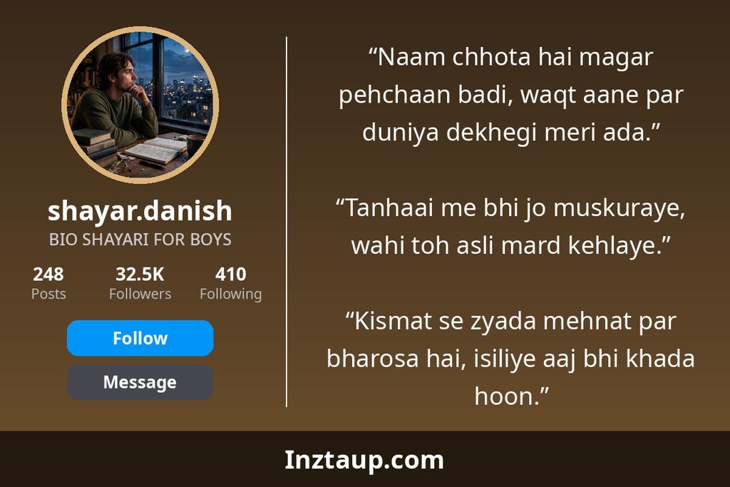 1000+ Best Instagram Bio For Boys 2026: Attitude, Stylish, Love & VIP Trending Bios 32 Bio Shayari For Boys