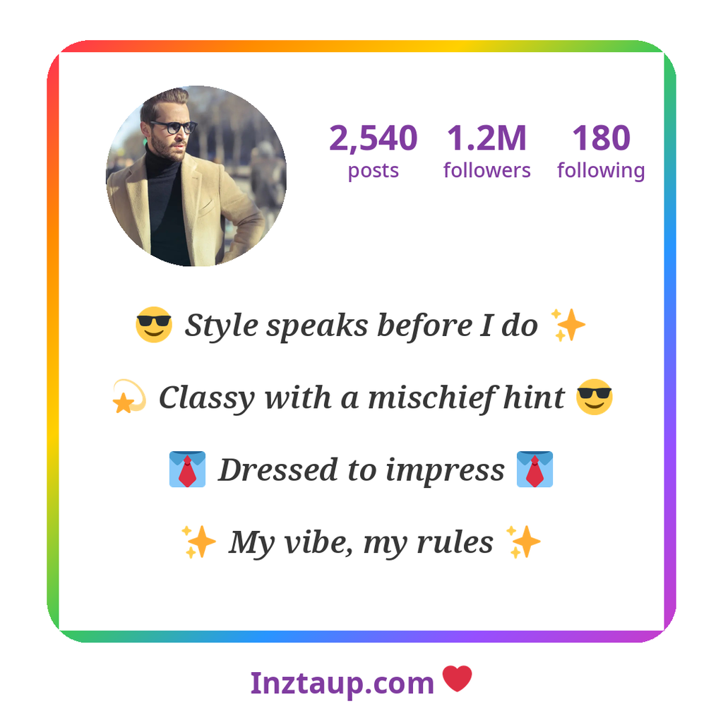 1000+ Best Instagram Bio For Boys 2026: Attitude, Stylish, Love & VIP Trending Bios 3 Stylish Instagram Bio For Boys